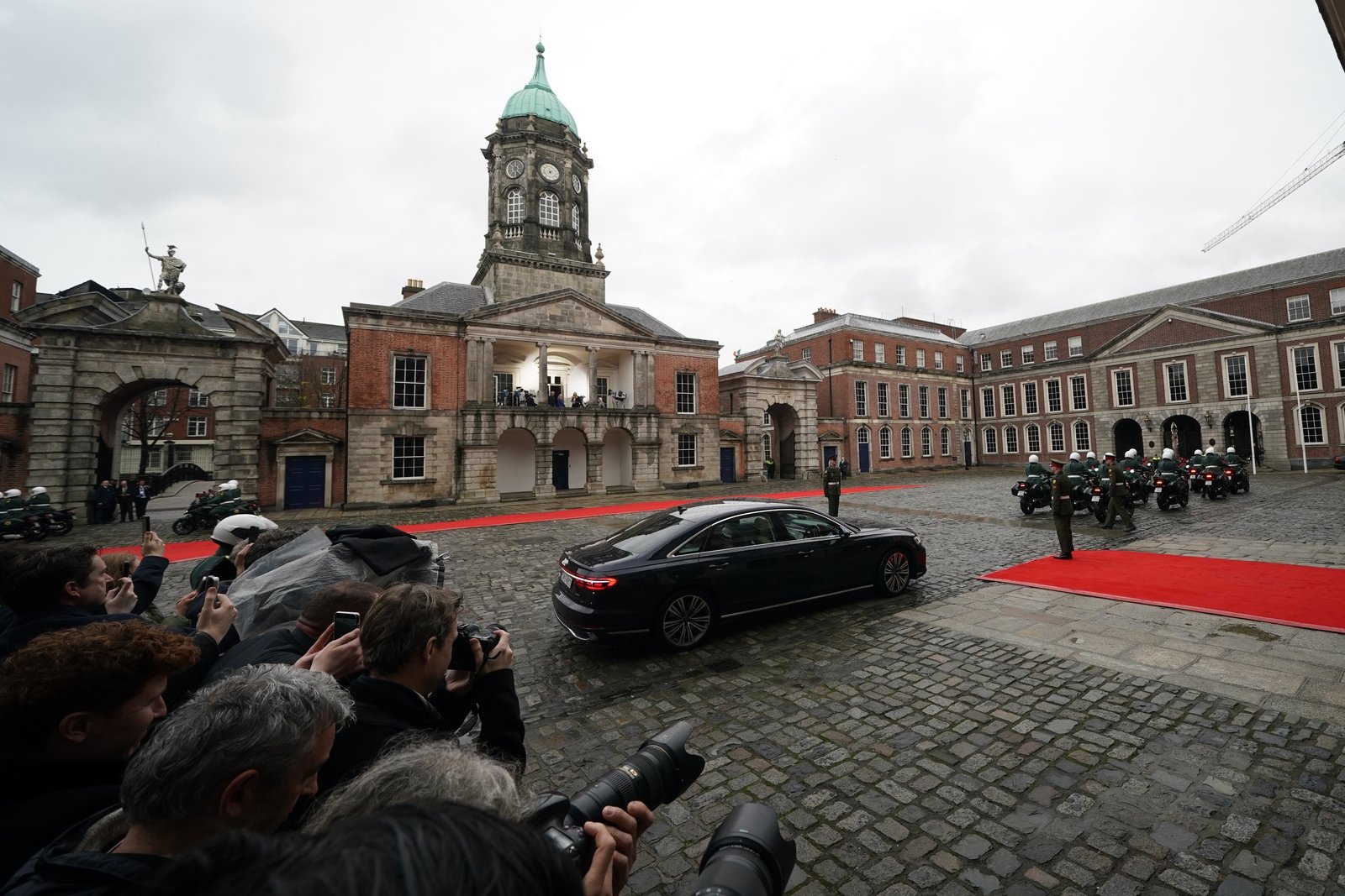 The red carpet was rolled out - Dublin Castle, a place of tremendous history, was the backdrop to another State occasion