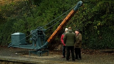 Historic railway goods crane fully restored and unveiled in Co Waterford
