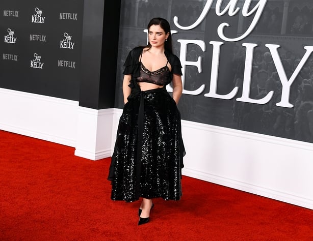 Eve Hewson at Netflix's "Jay Kelly" Los Angeles Premiere held at the Egyptian Theater on November 11, 2025 in Los Angeles, California. (Photo by Alberto Rodriguez/Variety via Getty Images)