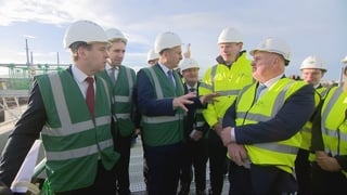 Taoiseach and Tánaiste and Minister for Housing speak to developers at housing launch