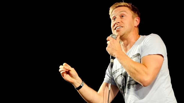 Russell Howard perfoms at Leeds Festival at Bramham Park on 27 August, 2016 in Leeds