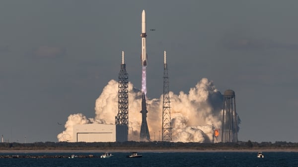 Blue Origin's New Glenn rocket lifts off from launch pad 36 at the Cape Canaveral Space Force Station