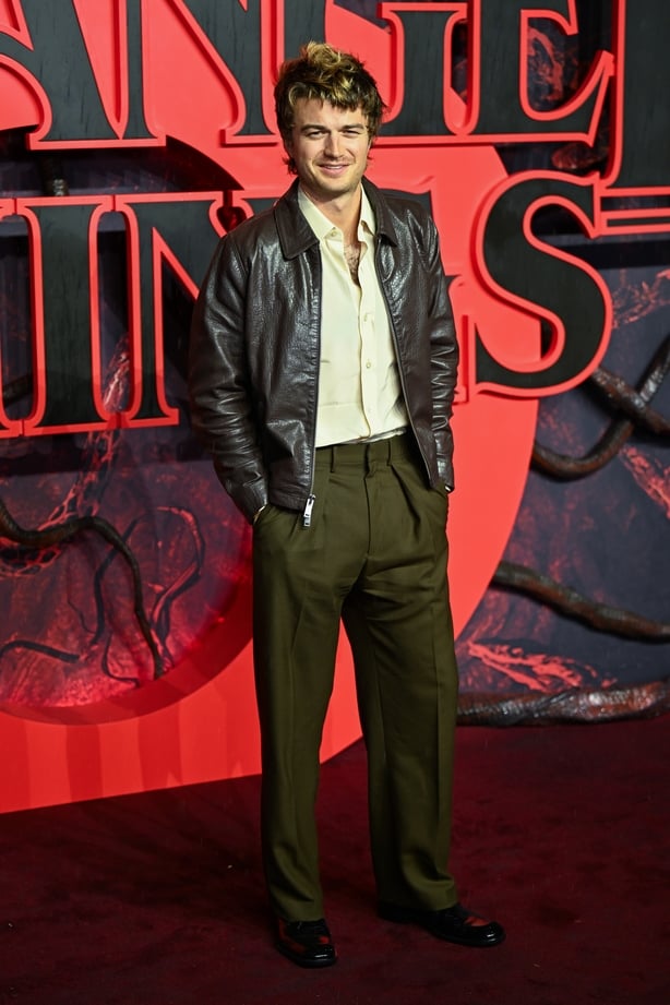 Joe Keery pictured on the red carpet