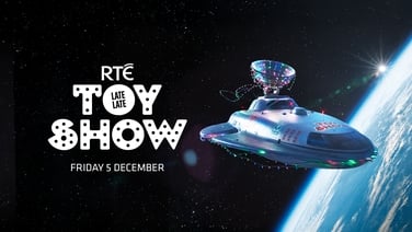 The Late Late Toy Show, it's out of this world. Landing Friday December 5th