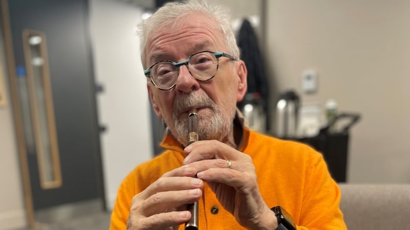 James Galway at Ulster University in Belfast - "This is where I grew up; this is where I learnt to play the flute, and to this day it remains part of me"
Photo: Jonathan McCambridge/PA Wire
