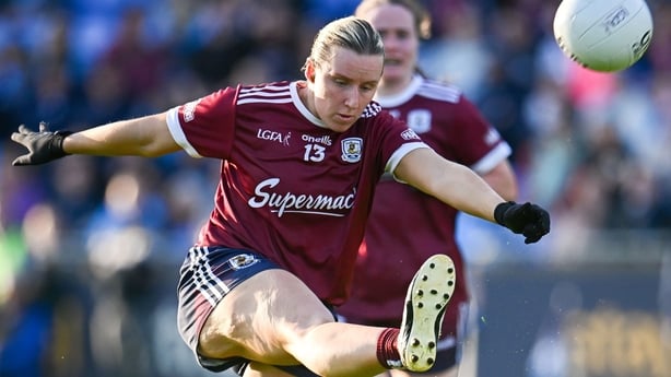 Emma Reaney of Galway during the TG4 All-Ireland Ladies Football Senior Championship quarter-final match between Dublin and Galway at Parnell Park in Dublin. 