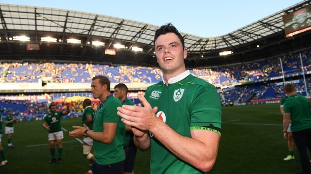 10 June 2017; Ireland's James Ryan following their victory in the international match between Ireland and USA at the Red Bull Arena in Harrison, New Jersey, USA. Photo by Ramsey Cardy/Sportsfile