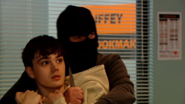 Lorcan Jr is held at knifepoint