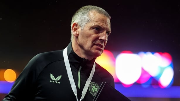 Republic of Ireland head coach Jim Crawford arrives for the UEFA European U21 Championship qualifier group D match between England and Republic of Ireland at St. Andrew's at Knighthead Park in Birmingham, England.
