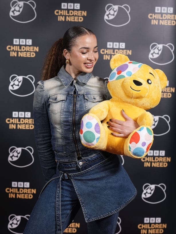 Ella Eyre arrives for BBC Children in Need at MediaCity in Salford. Picture date: Friday November 14, 2025. PA Photo. Photo credit should read: Peter Byrne/PA Wire