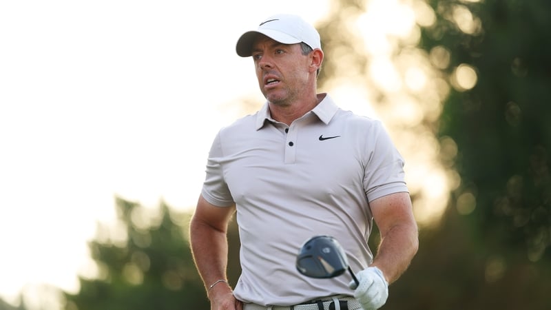 Rory McIlroy is tied for the lead at the Earth Course