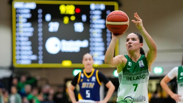 FIBA Women's EuroBasket 2027 Qualifiers Round 1, National Basketball Arena, Dublin 15/11/2025Ireland vs Bosnia & HerzegovinaHazel Flynn of Ireland in actionMandatory Credit ©INPHO/James Lawlor