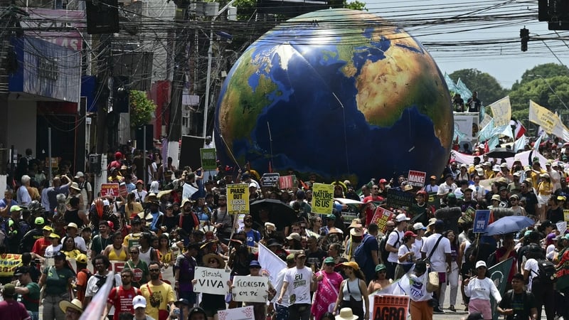 Thousands of people took part in the so-called 'Great People's March' in the sidelines of the COP30 UN Climate Change Conference in Belém