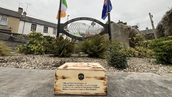 A parcel of soil from Dave Gallaher's hometome Ramelton