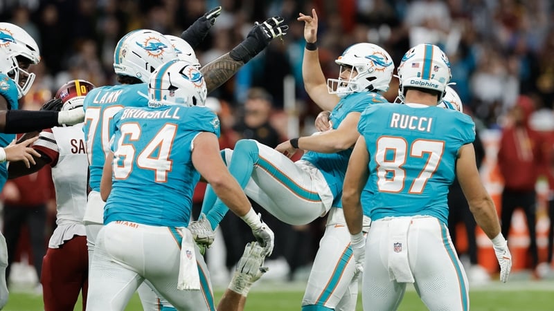 Riley Patterson's kick proved crucial to the Miami Dolphins in overtime