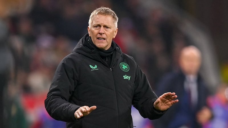 16 November 2025; Republic of Ireland head coach Heimir Hallgrimsson during the FIFA World Cup 2026 Group F Qualifier match between Hungary and Republic of Ireland at Puskás Aréna in Budapest, Hungary. Photo by Stephen McCarthy/Sportsfile