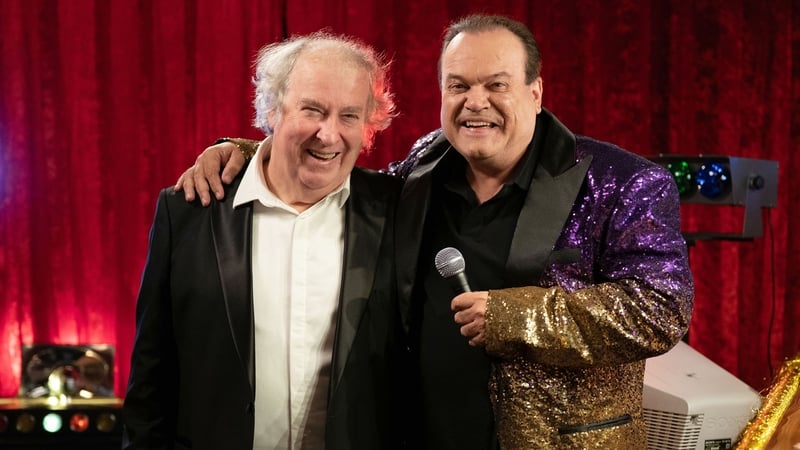 Paul Bradley as Nigel and Shaun Williamson as Barry in EastEnders