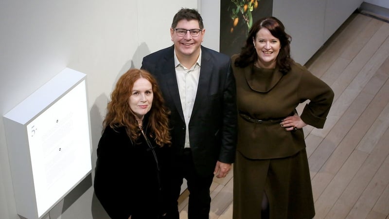 (L-R) Trish Lambe from Photo Museum Ireland, Adam Griffiths of Taylor Wessing and Louise O'Reilly, chief executive of Business to Arts
