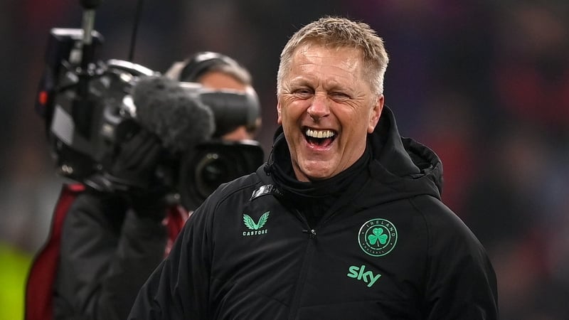 Heimir Hallgrimsson enjoying the moment after the Budapest victory