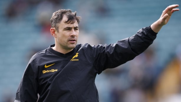 LONDON, ENGLAND - OCTOBER 4: South Africa's Assistant Coach Felix Jones during The Rugby Championship match between South Africa Springboks and Argentina at Allianz Stadium on October 4, 2025 in London, England. (Photo by Bob Bradford - CameraSport via Getty Images) 