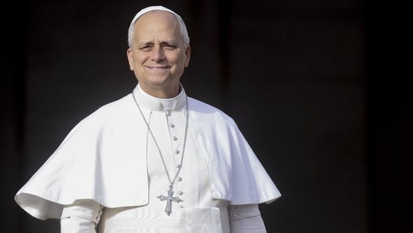 Pope Leo XVI greets the faithful in St Peter's Square before celebrating a mass on the occasion of the Jubilee of the poor