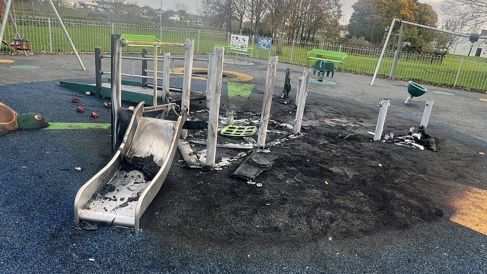 Suspected arson attack on Dublin playground 'appalling'