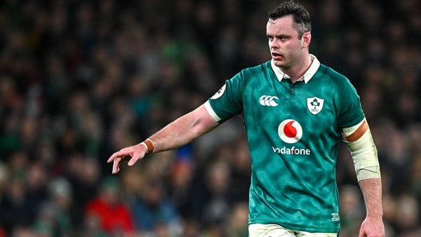 15 November 2025; James Ryan of Ireland during the Quilter Nations Series 2025 match between Ireland and Australia at the Aviva Stadium in Dublin. Photo by Seb Daly/Sportsfile