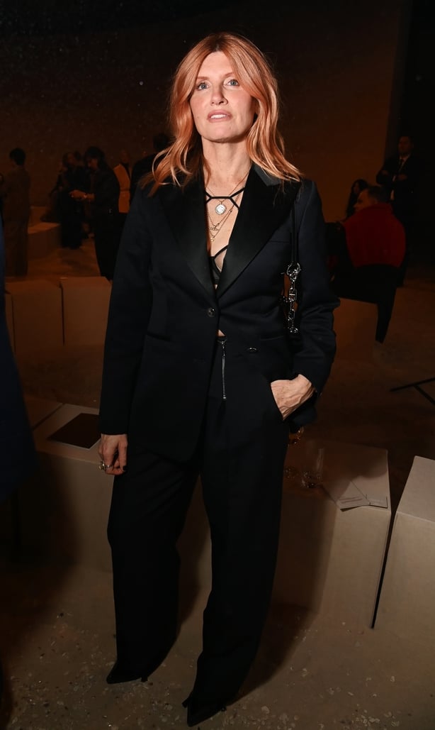 PARIS, FRANCE - OCTOBER 04: Sharon Horgan attends the Hermès SS26 Women's Show on October 4, 2025 in Paris, France. (Photo by Dave Benett/Getty Images for Hermès)