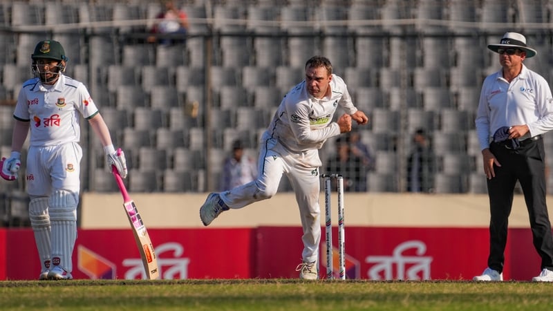Off-spinner Andy McBrine put in a strong performance in Mirpur