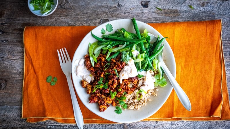 Donal's Real Time Recipes: Sticky Tofu Rice Bowls