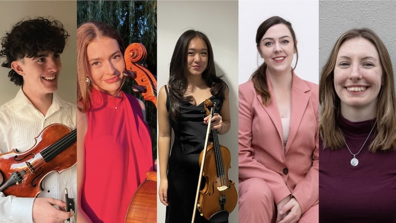 From left to right: Sam Monedero Egan, Elizabeth Troup, Scarlett Xu, Deirdre Arratoon and Aoife Kavanagh.