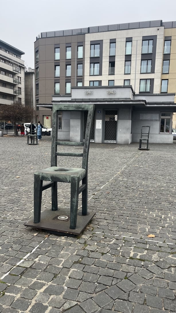 The art installation in Podgórze, Krakow