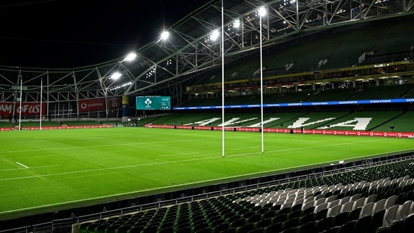 15 November 2025; A general view before the Quilter Nations Series 2025 match between Ireland and Australia at the Aviva Stadium in Dublin. Photo by Ramsey Cardy/Sportsfile