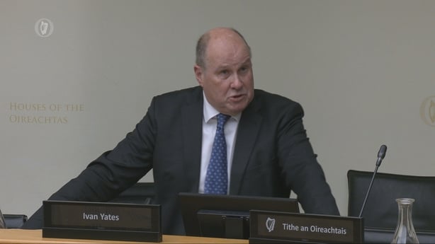Ivan Yates appearing before an Oireachtas Committee