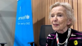 Mary Robinson says there is an ‘unstoppable momentum’ driving move to renewable energy