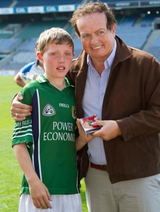Dara O'Shea with Marty Morrissey in 2011