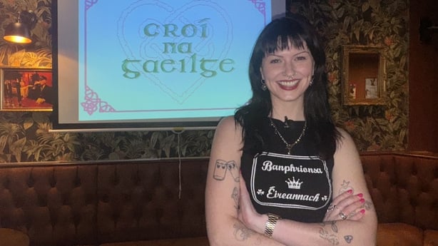 Photo shows Emily de Búrca, founder, Croí na Gaeilge 