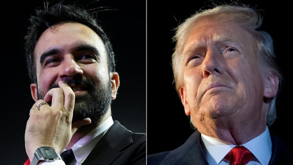 A combination of pictures of Zohran Mamdani and US President Donald Trump