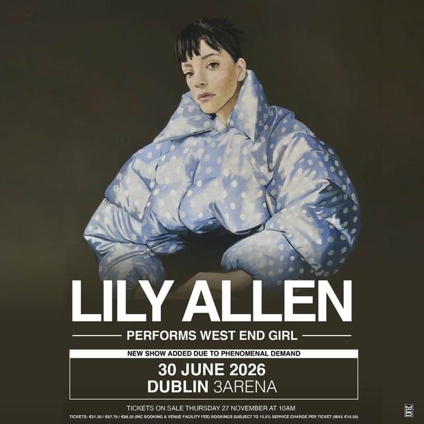 Poster for Lily Allen's Dublin gig