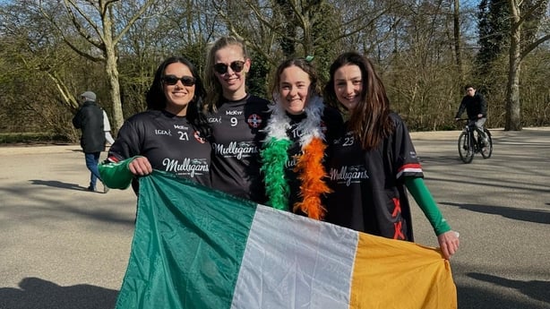 Amsterdam GAA members, including chairperson Eimear Lafferty