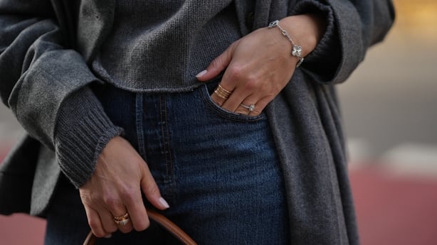 Close up of Patricia Wirschke's jewellery