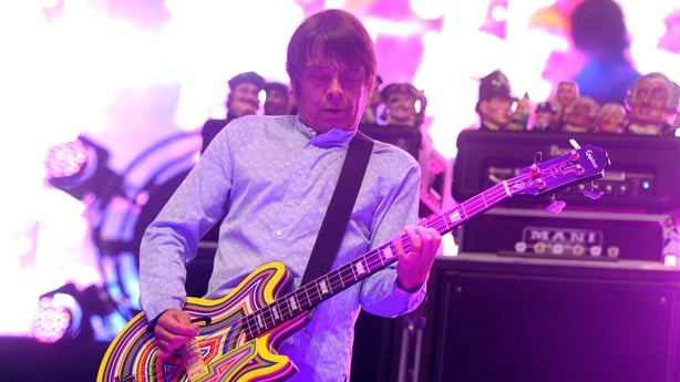 Gary 'Mani' Mounfield performs onstage during Day One of the 2013 Coachella Valley Music & Arts Festival at the Empire Polo Club on 12 April, 2013 in Indio, California