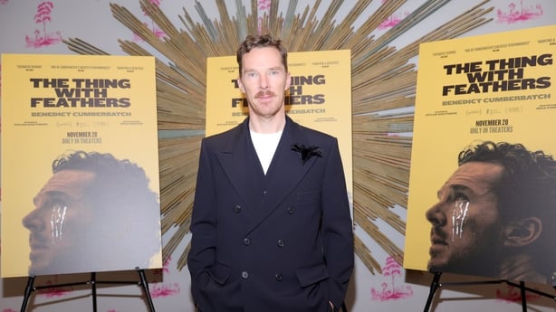 NEW YORK, NEW YORK - NOVEMBER 19: Benedict Cumberbatch attends a "The Thing With Feathers" New York screening at The Crosby Hotel on November 19, 2025 in New York City. (Photo by Michael Loccisano/Getty Images)