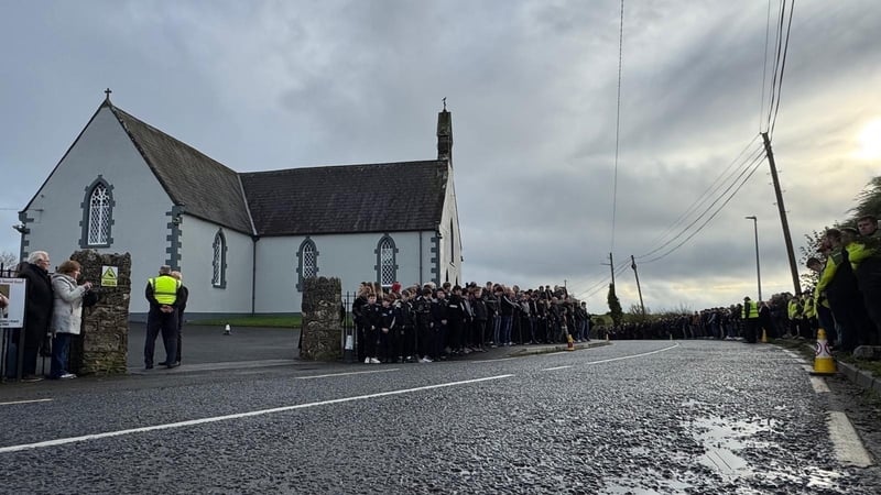 The funeral for Shay Duffy was held at St Patrick's Church in Rockchapel in Co Monaghan