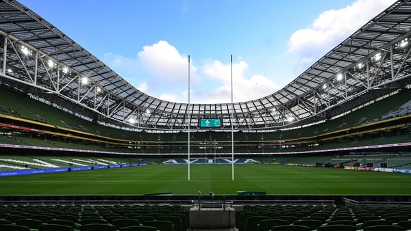 22 November 2025; A general view before the Quilter Nations Series 2025 match between Ireland and South Africa at the Aviva Stadium in Dublin. Photo by Ramsey Cardy/Sportsfile