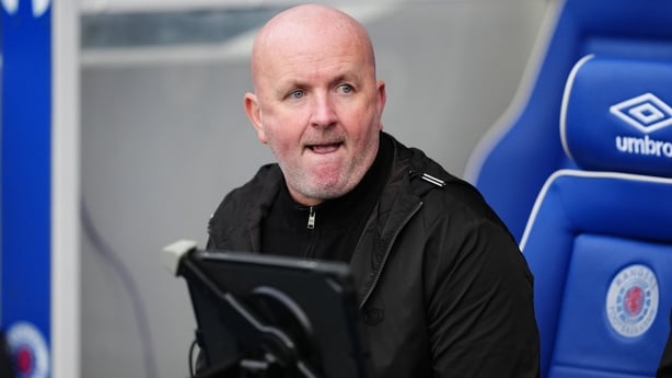 Livingston manager David Martindale during the William Hill Premiership match at Ibrox Stadium