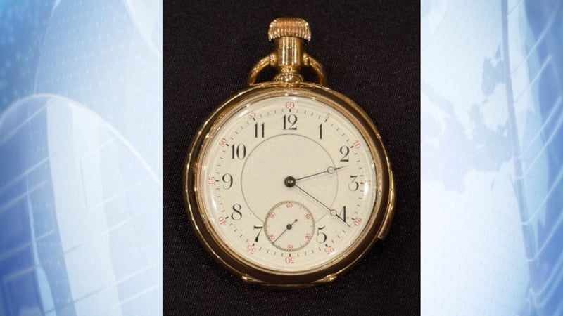 The 18-carat Jules Jurgensen engraved watch was owned by first-class passenger Isidor Straus, who drowned when the ship sank in April 1912, costing 1,500 lives