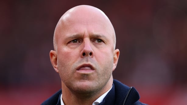 LIVERPOOL, ENGLAND - NOVEMBER 22: Arne Slot, Manager of Liverpool, reacts prior to the Premier League match between Liverpool and Nottingham Forest at Anfield on November 22, 2025 in Liverpool, England. (Photo by Molly Darlington/Getty Images)