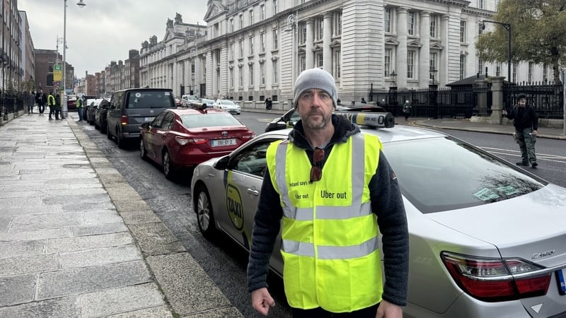 Taxi driver and protest co-ordinator David Mitchell