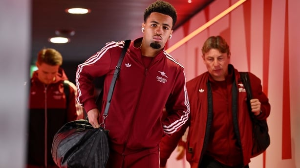 Ethan Nwaneri of Arsenal arrives at the stadium prior to the Premier League match between Arsenal and Tottenham Hotspur at Emirates Stadium on November 23, 2025 in London, England. (Photo by Alex Burstow/Arsenal FC via Getty Images)